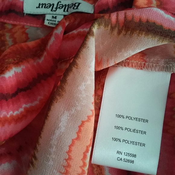 Bellefleur Striped Shirt size m - Picture 7 of 7